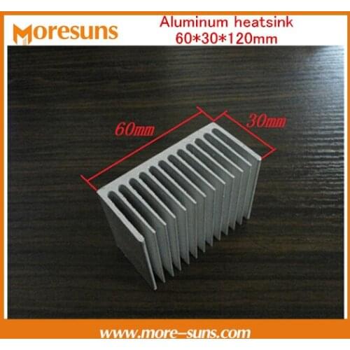 Fast Free Ship 2PCS/lot Cooling Fin Heat Sink Profile 60*30*120mm Custom Made cooling heat sink Electronic radiator DIY