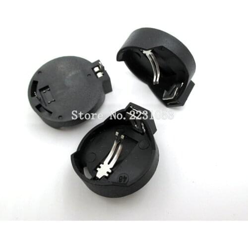 20PCS/LOT CR2032 2032 Battery Button Cell Coin Holder Socket Case Black New BS-2-1