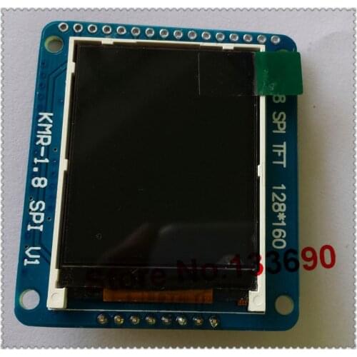 1.8" TFT LCD Display Screen + SD Card Conector+ PCB Adapter plate,Driver IC st7735 SPI serial tft 128x160 resolution uno r3