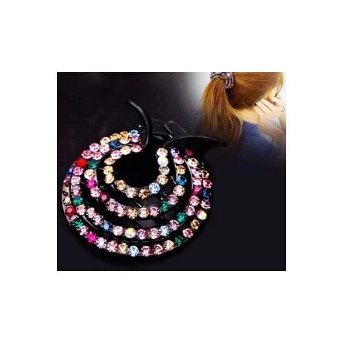 60pcs/lot DIY Multi Diamante Hair Clips Drill Horsetail Buckle Mosquito Coil Style Hair Accessories Hair Care & Styling HA565