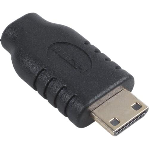 Micro HDMI Type D Female to Type C Mini HDMI Male F/M Adapter Black