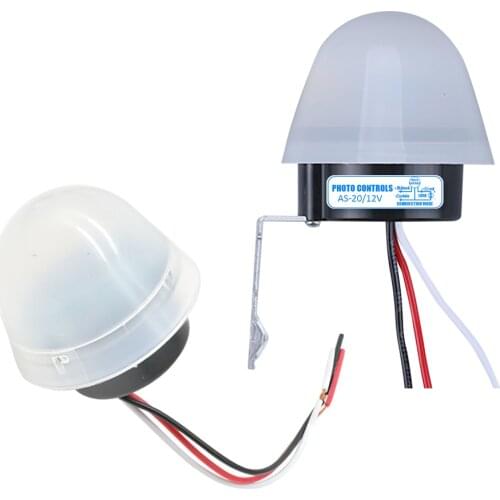 Waterproof Sensitive Auto Photo Switch On/Off Photocell Street Light Switch Sensor Switch Tools DC 12V AC 110V 220V 10A