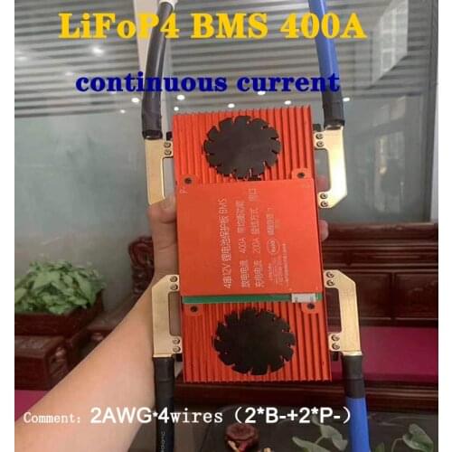 BMS 4S 12V LiFePo4 BMS 100A 120A 150A 200A 300A400A with balance of 3.2V LiFePO4 batteries 12V connected in 4 series