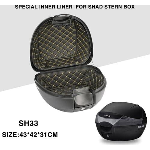 For SHAD SH33 Motorcycle Trunk Case Liner Protector Pad Luggage Inner Container Pad Storage Box Rear Tail Case Trunk Lining Bag