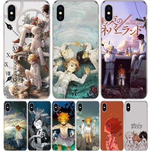 The Promised Neverland Anime Cover Phone Case For Iphone 11 12 Mini Pro 7 6 X 8 6S Plus XS MAX + XR 5S SE 10 9 Art TPU Coque Cap
