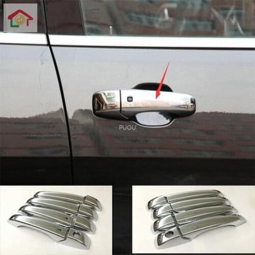 For Jeep Grand Cherokee 2010-2015 2016 2017 2018 ABS Chrome Door Handle Cover Trim Car Accessories Sticker Car Styling 8pcs/set