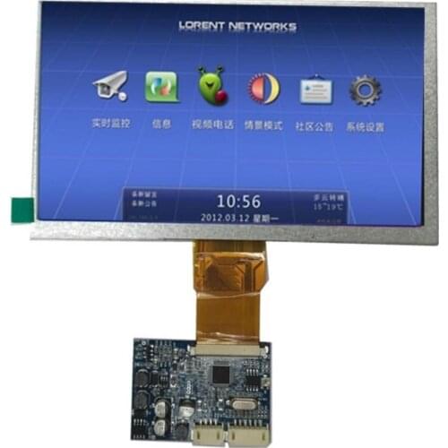 Dawupine Building Intercom LCD Module 7.0-inch Building Visual LCD Display 7-inch Intelligent Home Door Bell