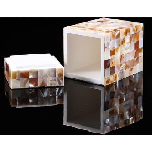 European Color Shell Series Resin Toothpick Box Portable Travel Home Kitchen Toothpick Case Dispenser Plastic Holder Ornament