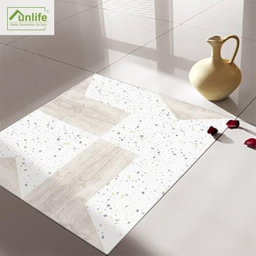 Funlife® Decorative Oil Proof Floor Sticker Removable Peel & Stick Tile Sticker Ground Stickers for Bathroom Furniture Kitchen