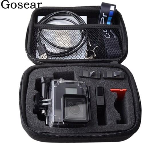 Gosear 17x13.5x7cm Waterproof Wear Resistant Carry Storage Case Bag for GoPro Go Pro Hero 7 6 5 4 3 3 Action Camera Accessories