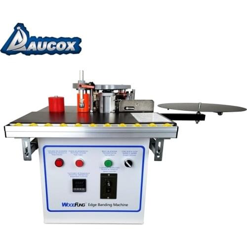 MY-07 mini manual wood pvc edge banding machine with cut pvc edge bander itself&speed control