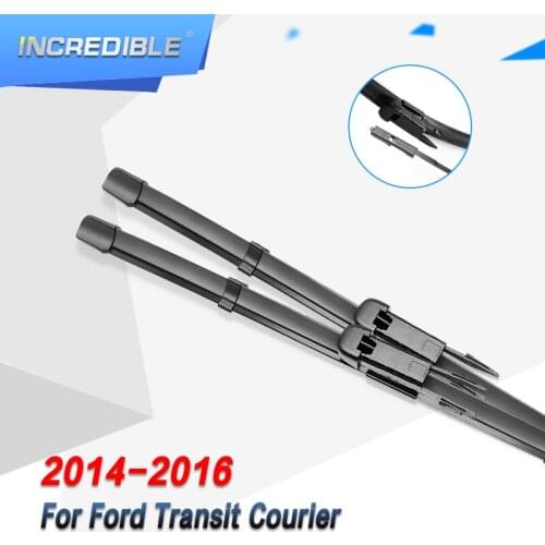 INCREDIBLE Wiper Blades for Ford Transit Courier Fit Pinch Tab Arms 2014 2015 2016
