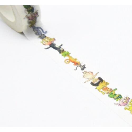 2016 New Printing Washi Tape Office Adhesive Scrapbooking Tools Kawaii Decorative Great Christmas Cute Craft Gift Animal