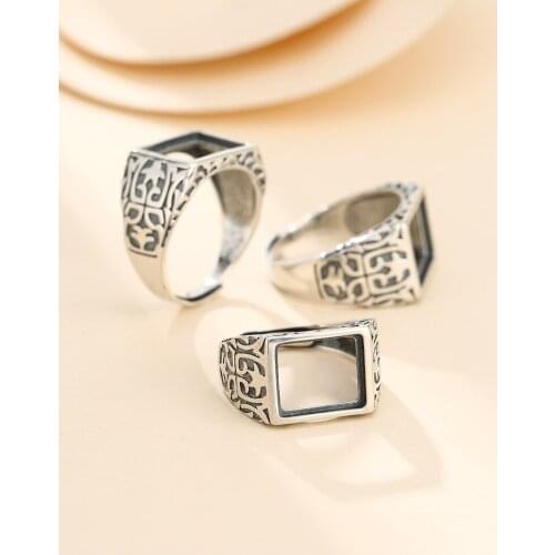 11*13mm 925 STERLING SILVER Semi Mount Bases Blanks base blank Pad rings ring Setting set jewelry gift A5493
