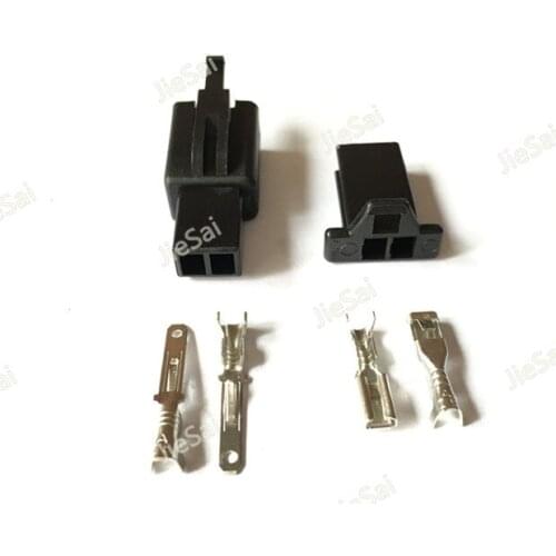 PA66 2 Pin Male Female Wiring Connector Auto Motorcycle Motor ABS Automotive Connector 6030-2981 Color Plug