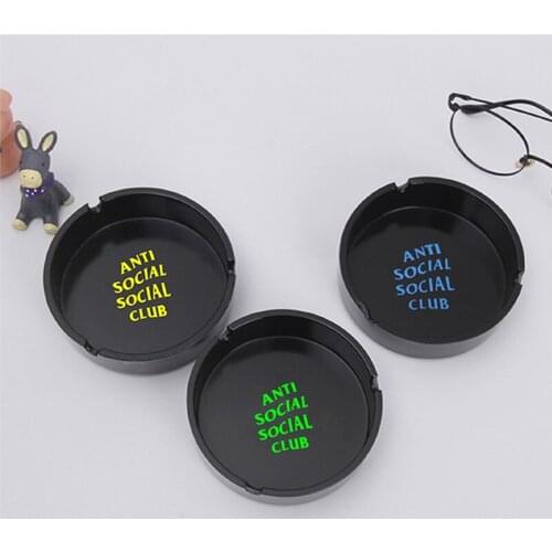 Portable 1Pcs Cigar Ash Tray Round Shape Ashtray European style Melamine Cigarette Accessories 10*10*3CM