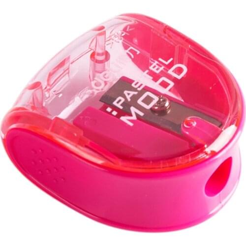 Transparent Pencil Sharpener Manual Cutter Candy Color Cute Pen Sharpeners Students Stationery School Supplies Kids Rewards