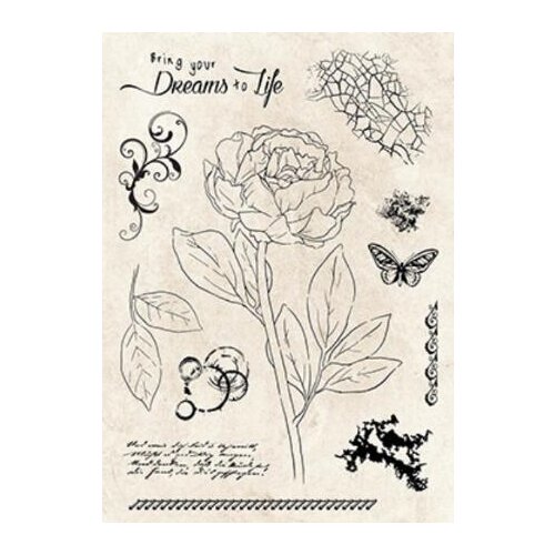 Flowers Transparent Clear Silicone Stamp/Seal for DIY scrapbooking/photo album Decorative clear stamp A1505