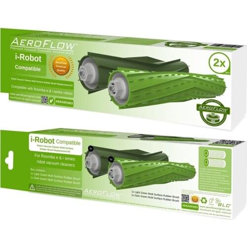 Robotic Vacuum Cleaner Filter AeroFlow Original iRobot Roomba E5 Plastic Brush 2-Pack HT-SF0200-3