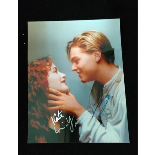 Hand signed Titanic Leonardo DiCaprio Kate Winslet autographed photo 8*10 122020