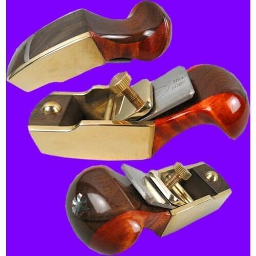 Thumb brass+maple+blackwood convex bottom planes 2 3/4" violin making woodworking tool luthiertools craft plane