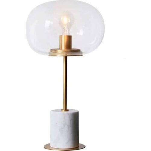 Modern Nordic Glass Shape Ball Wooden Desk Lamp Table Top Professional Hotel Lamp lampada da tavolo