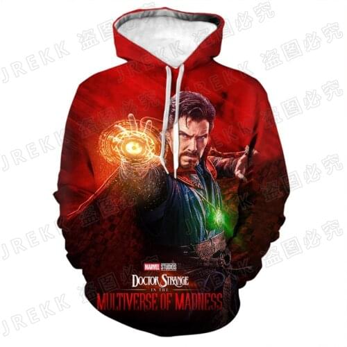 Doctor Strange 3D Print Hoodies Long Sleeve Men Women Children Fashion Pullover Sweatshirts Streetwear Boy Girl Kids Cool Coat