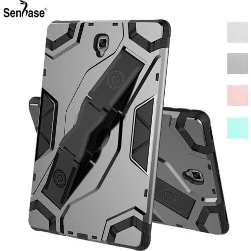 Shockproof Armor TPU+PC Portable Hand Strap Stand Tablet Protective Cover For Samsung Galaxy Tab S4 10.5 inch T830 T835 Case