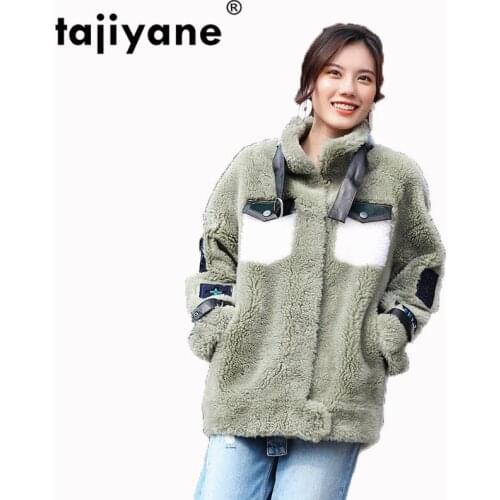 Autumn Jacket Winter Women Clothes 2021 Real Fur Coat Sheep Shearling Fur 100% Wool Coat Korean Vintage Slim Short Coats ZT1341