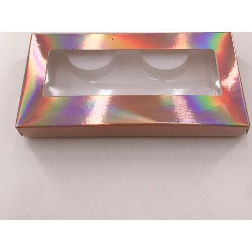 Wholesale 20pcs soft paper eyelashes packaging for 10mm- 25mm mink eyelashes long case