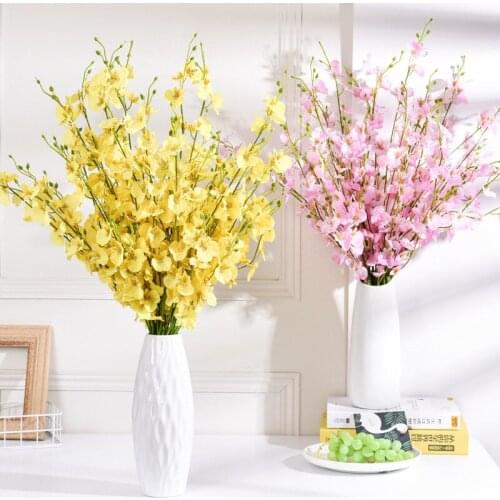 5 Fork Dancing Orchid Simulation High-end Flower Wedding Home Decoration Wenxin Phalaenopsis Fake Bouquet