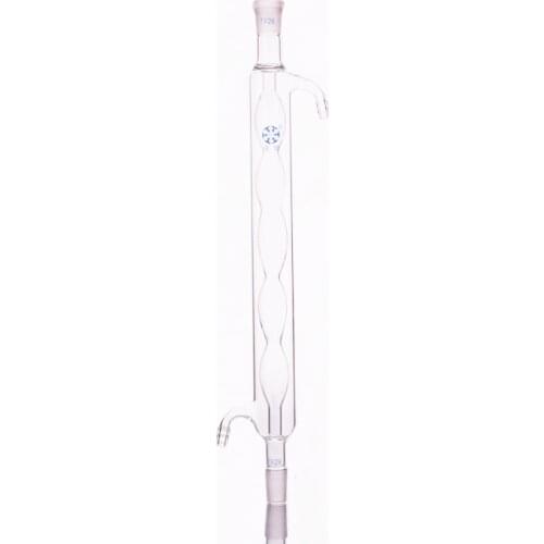 Allihn condenser 500mm/19*2,Condensation length 500mm,Condenser Allihn with bulbed inner tube,standard ground mouth 19/26