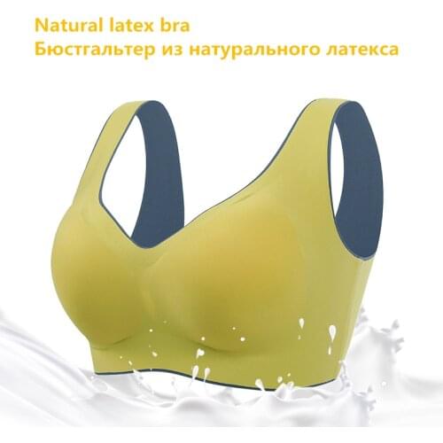 Bra Natural Latex Sujetador Vest top mujer No trace Underwear women Seamless Bras crop top bralette tops women Chest support new