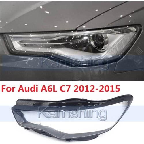 CAPQX For Audi A6L C7 2012 2013 2014 2015 Front Headlight Cover Headlight Cover Lamp Shell Headlamps Transparent Lampshade Lens