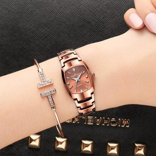 Luxury Brand Watches Women Fashion Watch 2021 Waterproof Square Diamond Bracelet Watch For Women Dropshipping Relogio Feminino