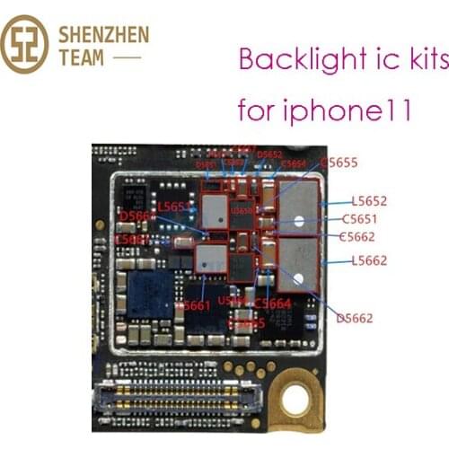 SZteam backlight light driver ic kits U5650/U5660 L5662/L5652 L5651/L5661 D5651/D5661 D5652/D5662 C5655/C5665 C565for ip11