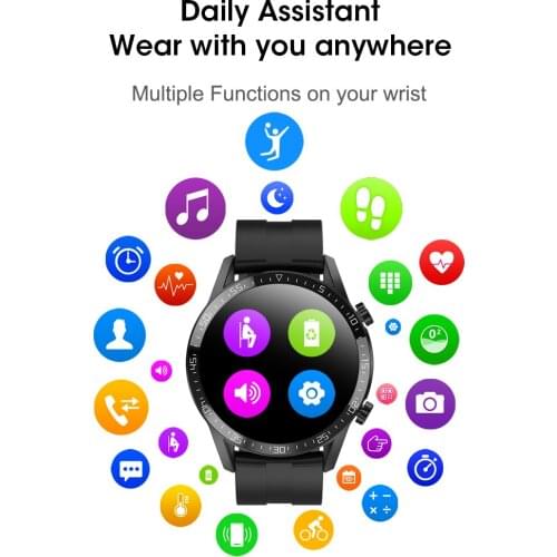 Multifunction Smart Watch Men Heart Rate Blood Pressure Information Reminder Sport Waterproof Smart Watch for Android IOS Phone
