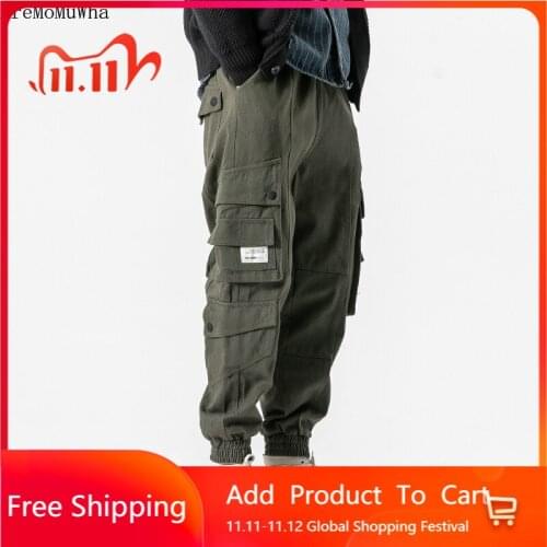 Autumn 2020 New Overalls Mens Trendy Brand Ins Loose Casual Trousers All-match Drawstring Drawstring Pants Trend Mens Fashion