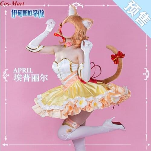 New Arrival Hot Anime April Cosplay Costume Fashion Lovely Uniform Dress Full Set Female Halloween Party Role Play Clothing S-L