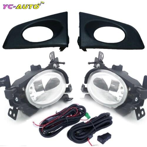 1Set Car Front Bumper Fog Light Fog Lamp Addintional For HONDA JAZZ / FIT GE6 GE8 2009-2011 With Wire Harness Switch Kit