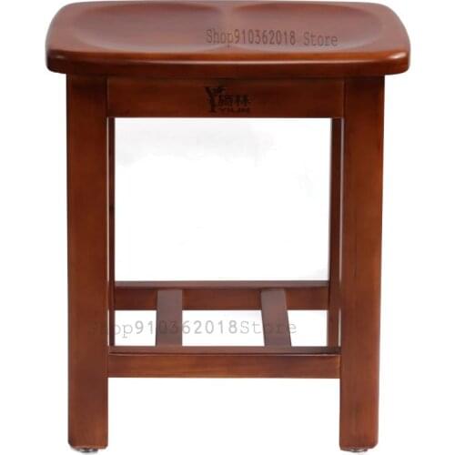 Solid Wood Stool Household Living Room Square Stool Heightened Small Bench New Chinese Dining Table Stool Adult Round Stool Dini