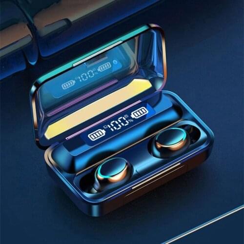 TWS Bluetooth 5.1 Earphones 2000mAh Charging Box Wireless Headphones 9D Stereo Sport Waterproof Earbuds Headsets With Microphone