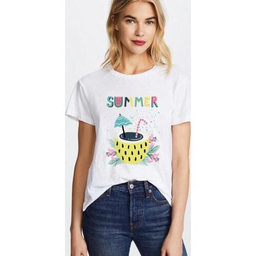 Korean Shirt Women Casual Elegant Top Tees 2020 Fashion Short Sleeve White T-shirt Simple Graphic T Shirts Summer Woman Tshirt