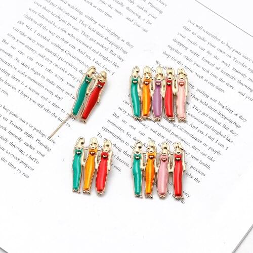 Zhijia Fashion Personality Brooch Zinc Alloy Jewelry Good Sisters Friends Pin Backpack Hat Decoration Best Gifts For Sisters