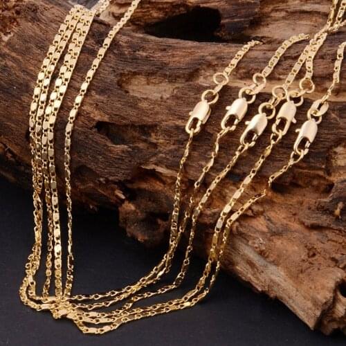 2018 Hot sale chain S925 Silver color 10 pcs 2 mm 16-30 inch Smooth necklace, for men gold necklace Silver color necklace N24