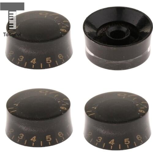 4 pcs Guitar Button Metric 7mm Volume Control Knob Switch for Les Paul Electric Guitar