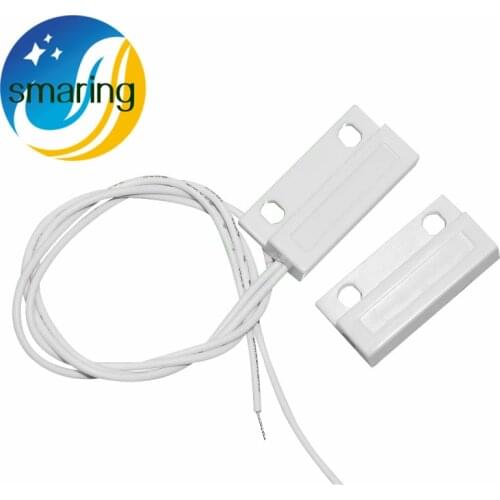 5 pair /lot MC-38 ABS Wired Door Window Sensor Magnetic Switch Home Alarm System Detector Family Protective White GT