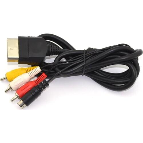 50 pcs High quality 1.85m video S-terminal AV Cable Cord for Microsoft for Xbox Video Game