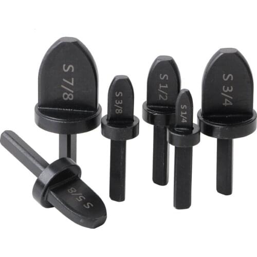 6pcs/set Imperial Tube Pipe Expander Support Drill Bit Set for Air Conditioner Conditioning Swaging Tool Home Repair Accessories