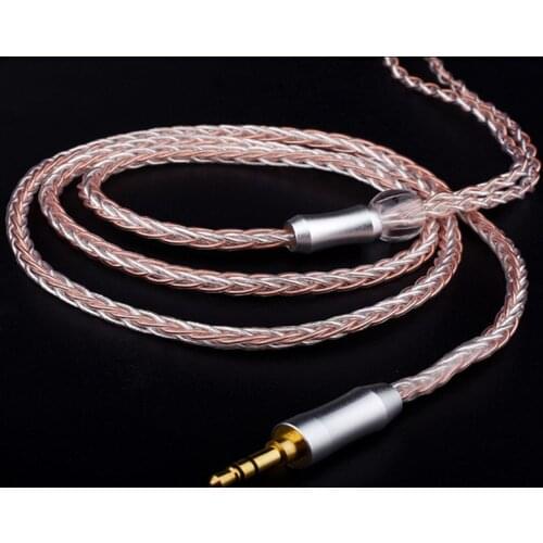 ZSFS 8 Cores OCC Silver Plated Headphone Cable MMCX For Shure se215 se315 se425 se535 Se846 ue900 W40 W80 ES20 ES30 Earphone